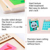 2 PCS Cartoon Animal Double-Sided Klotski Puzzle Children Wooden Toy Early Education Jigsaw Puzzle(Unicorn)