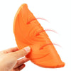 Large Dog Flying Disc (18cm, Red) - Durable Rubber Frisbee