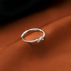 Platinum Plated Ladies Vintage Wear Combination Ring, Specification:J2212