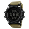 SKMEI 1384 Multifunctional Men Outdoor Fashion Noctilucent Waterproof LED Digital Watch (Khaki)