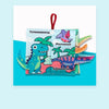 Baby Early Education Three-dimensional Tail Cloth Book Toddler Toy Book Dinosaur Tail (4 Pages)