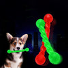Small Green Rubber Dog Chew Toy - Bite Resistant & Teeth Cleaning