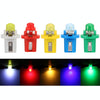 10 PCS 0.4W B8.5 Wedge Instrument Panel COB LED Light Dashboard Gauge Cluster Indicator Lamp Bulb (White Light)