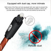 EMK 90 Degree Swivel Adjustable Right Angled 360 Degrees Rotatable Plug Nylon Woven Mesh Optical Audio Cable, Cable Length:5m(Orange)