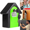 Wall Mounted Key Safe Box - Green - Combination Lock