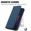For Asus Zenfone 8 Flip Retro Skin Feel Business Magnetic Horizontal Flip Leather Case with Holder & Card Slots & Wallet & Photo Frame(Blue)