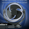 F621 Car Rotatable Turntable Silent Car Double Head Fan, Model: USB