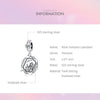 S925 Sterling Silver Rose Invitation Pendant DIY Bracelet Necklace Accessories