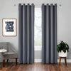 High-precision Curtain Shade Cloth Insulation Solid Curtain, Size: 42x63 Inch107x160CM(Dark Grey)