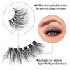 10pairs /Box Half False Eyelashes With Transparent Stems Natura Extension Lashes Y1008