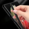 For Samsung Galaxy S21 Ultra 5G GKK Ultra-thin Shockproof Phone Case with Holder & Pen Slots & Stylus Pen(Black)