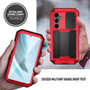 For Samsung Galaxy S25+ 5G R-JUST Sliding Camera Life Waterproof Holder Phone Case(Red)