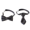 Grey Cat & Dog Bow Tie Collar, Adjustable, Small 17-32cm
