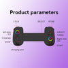 D8 Mobile Phone Stretch Band Light Gamepad Dual Hall Wireless Bluetooth Somatic Vibration Grip for PC / Android / IOS / Tablet / PS3 / PS4 / Switch, Color: Black+Receiver