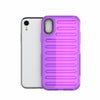 For iPhone XR High Transparency TPU Hybrid PC Airbag Phone Case(Transparent Purple)