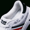 Men Leather Breathable Flat Shoes Versatile Casual Sneakers, Size: 43(White Gray)