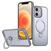 For iPhone 11 Wing Series Gen2 MagSafe Metal Ring Holder Phone Case(Titanium Gray)