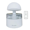 500ml Rain Humidifier Mushroom Cloud Colorful Night Lamp Aromatherapy Machine With Remote Control, Style: USB Direct Plug(White)