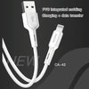 Yesido CA42 2.4A USB to 8 Pin Charging Cable, Length: 1m (Black)