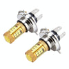 2 PCS H4 10W 1000 LM Car Fog Lights with 28 SMD-3030 LED Lamps, DC 12V(Gold Light)
