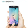 0.3mm 9H Surface Hardness 3D Curved Surface Full Screen Cover Explosion-proof Tempered Glass Film for Galaxy S6 edge(Black)