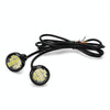 10 PCS 23mm 12LEDs SMD-4014 DC9-80V Motorcycle Eagle Eye Light(White Light)
