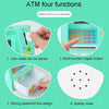 13 x 12 x 17cm Automatic Teller Machine Coin Saving Jar Childrens Mini Safe Deposit Box(Green)