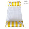 PVC Inflatable Hammock Adult Swimming Floating Row, Size: 120 x 70cm(Yellow Stripe)