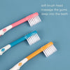 3pcs /Set RAOYI Giraffe Fine Hair Children Toothbrush Baby Cartoon Toothbrush(Yellow+Blue+Red)