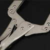 C-shape Square Mouth Strong Fixed Pliers Electric Welding, Size:11 inch