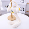 Cartoon Little Duck Ears Moving Winter Warm Earmuffs Press Airbag Earmuffs Cute Ear Warmer for Children, Size: One Size(Milky White)