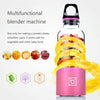 Bingo 500ml Mini Portable USB Rechargeable Electric Juicer Cup  Juicer Blender, 22000 Revolutions Per Minute(Pink)