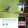 2MP WiFi Solar Bird Box Camera with AI Bird Recognition & Night Vision