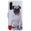 For Samsung Galaxy A26 5G Coloured Drawing Flip Leather Phone Case(Pug)