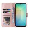 For Samsung Galaxy A26 5G 3-Card Slots Multifunctional Leather Phone Case(Rose Gold)