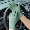 Outdoor Bicycle Riding Fishing Gloves Thin Breathable Anti-UV Sports Ice Silk Gloves, Style: Women Full Finger Green
