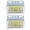 2pcs 24V Truck LED Side Light Car Strong Light Waterproof Super Bright Tire Lamp(White)