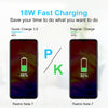 CA-25 QC3.0 USB 3A Fast Charger with USB to 8 Pin Data Cable, AU Plug(White)