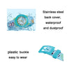 JNEW A369-86313 Children Cartoon Time Cognition Waterproof Ribbon Quartz Watch(Zoo)