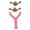 Catapult Poop Slingshot Toys Kids Tricky Novelty Toys Stress Relief Gift, Style: Brown Poop Pink Handle