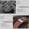 Oulm 3364 Men Square Dial Leather Belt Quartz Watch(Coffee)