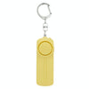 130dB Personal Safety Alarm Keychain with LED Light - Yellow