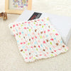 2 PCS Cotton 6-layer Gauze Saliva Towel Seersucker Small Square Scarf(Five-colored Bear Head)