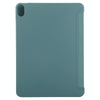 For iPad Air 2022 / 2020 10.9 Silicone 3-Folding Full Coverage Leather Case(Light Green)