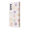 For Samsung Galaxy S25 5G Bronzing Painting RFID Leather Phone Case(Bloosoming Flower)
