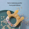 Rattle Baby Teether Soothing Pacifier Teething Stick Newborn Anti-Eating Hand Silicone Toy, Style: Rock Gesture