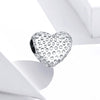 S925 Sterling Silver Shining Heart Beads DIY Bracelet Necklace Accessories