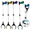 31.9 Inch Magnetic Foldable Litter Reachers Pickers Extra Long Grabber Stick(Blue)