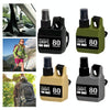 80ml Outdoor Portable Spray Bottle Refillable Camping Alcohol Squeeze Bottle With Buckle(Grey)
