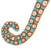 Simulation Octopus Plush Toy Pillow Underwater Animal Doll Creative Gift, Height:80cm(Brown)